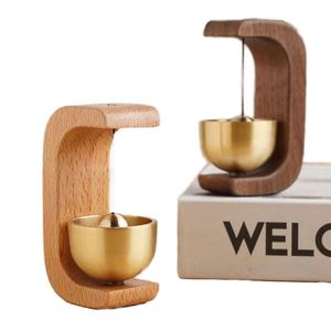 Sonnette de porte sans fil en bois, carillon éolien décoratif pour l'entrée de la maison, idéal pour l'ouverture de la maison et la décoration intérieure - Product Image 1