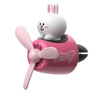 Désodorisant de voiture professionnel en forme d'ours brun mignon, unique, longue durée, parfumé, à clipser sur la grille d'aération, en plastique durable, vente en gros