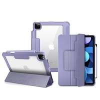 2024 nouvelle mode étui magnétique en cuir intelligent pour iPad Air 4 5 avec porte-crayon magnétique couverture antichoc pour iPad Pro 11 10.9
