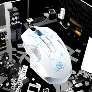 Hxsj T300 2.4G 600MAh Có Thể Sạc Lại RGB Chuột Chơi Game Cho Máy Tính Xách Tay Máy Tính 6 Nút Quang Có Dây Không Dây Backlit Phong Cách Giá Nóng - Product Image 2