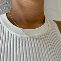Collier en argent sterling 925 plaqué or, chaîne serpent, chaîne simple, chaîne Figaro délicate, chaîne italienne