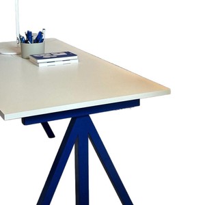 Klein Blue <b>Computer</b> Desk Rectangle Space Saving Home Office Workbench Designer Style <b>Small</b> Apartment Use - Product Image 5