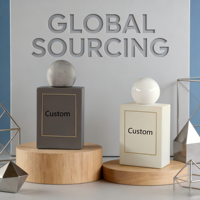 Flacon de parfum vide haut de gamme de 30 ml et 50 ml avec bouchon en bois pour emballage cosmétique