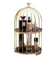 Étagère de salle de bain de luxe légère, étagère de rangement multi-niveaux pour cosmétiques, miroir de coiffeuse, décoration de salle de bain sur le bureau