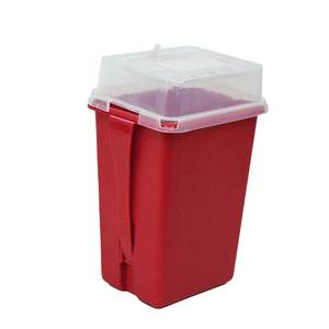 1 Quart Hộp Nhựa Y Tế <span class=keywords><strong>Sharps</strong></span> Ống Tiêm Nguy Hiểm Sinh Học Thùng Sắc Dùng Một Lần Kim - Product Image 5