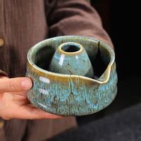 Bol à matcha en céramique de haute qualité, fait main, design Japandi, qualité alimentaire, écologique, avec bec verseur et support pour fouet