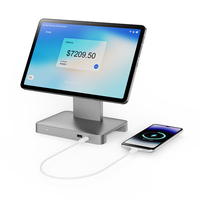Terminal Punto de Venta con Pantalla de 12 Pulgadas, Sistema de Auto-Pedido para Restaurantes con Base de Carga, Tablet Android con NFC Frontal