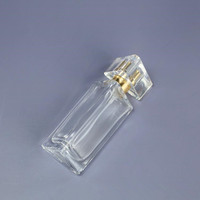 Flacon de parfum en verre transparent triangulaire élégant de 30 ml et 40 ml, échantillon gratuit, beau flacon vide, vaporisateur élégant, impression d'écran