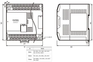 Fatek plc価格コントローラー新品オリジナルfbs-32mcr2-a fatek plc fbs 40mct2-ac fatek plc 60mar2