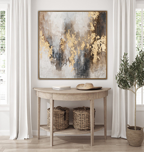 <span class=keywords><strong>D</strong></span>écoration en feuille <span class=keywords><strong>d</strong></span>'or, <span class=keywords><strong>art</strong></span> mural abstrait sur toile, peinture à l'huile, grande œuvre <span class=keywords><strong>d</strong></span>'<span class=keywords><strong>art</strong></span> murale, peinture à la main sur toile, œuvre <span class=keywords><strong>d</strong></span>'<span class=keywords><strong>art</strong></span> pour la <span class=keywords><strong>d</strong></span>écoration de la maison - Product Image 4
