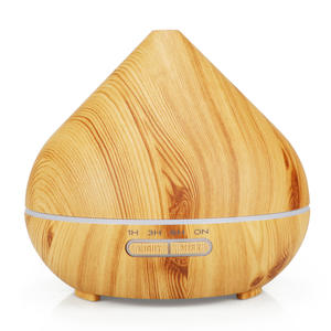 Difusor de Aroma Creativo con Diseño de Madera, Humidificador Volcánico de 400 ml con Luz de 7 Colores y Función de Temporizador para Uso en el Hogar y la Oficina - Product Image 2