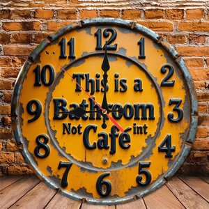 Round Wooden Wall <b>Clock</b> 25Cm <b>Silent</b> Non Ticking For Home Cafe Shop Decor - Product Image 5