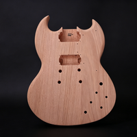 TC DIY Semi-finished Electric Guitar Kit 6 Strings Mahogany Rosewood Fingerboard H-H Humbucker Polished Professional