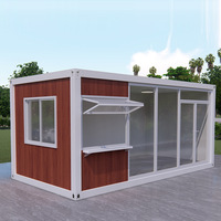 Casa Contenedor Prefabricada Modular con Estructura que Ahorra Espacio, Certificada por la CE, para Oficinas, Talleres, Cafeterías en Esquinas de Calle