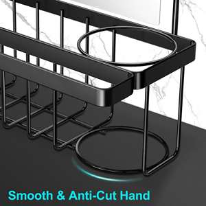 <span class=keywords><strong>Lavello</strong></span> da cucina In acciaio inox personalizzato organizzatore di cassone punzone gratis 3 In 1 Rack di stoccaggio di drenaggio con straccio <span class=keywords><strong>lavello</strong></span> porta spugna - Product Image 4