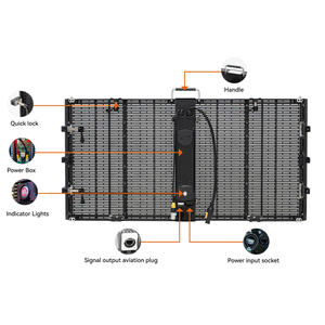 จอแสดงผล LED น้ำหนักเบาความโปร่งใสสูง-ดีไซน์โมดูลาร์น้ำหนักเบามุมมอง140 ° สำหรับอาคารซุ้ม - Product Image 3