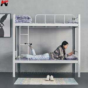 Lit superposé double en métal Kening 2020 avec escalier et armoire de rangement pour dortoir - Product Image 3