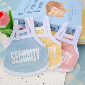 Pet Security Vest Macaron Color Cotton <b>Cat</b> Dog Summer Clothes Cute Letter Design Thin Tank <b>Top</b> - Product Image 4
