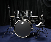 Batterie de percussions acoustiques professionnelle 5 pièces avec matériel complet et cymbales incluses - OEM disponible pour les professionnels et les écoles