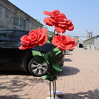 Offre Spéciale 80cm Géant Pivoine Fleur PE Mousse Fleurs avec Stand Événement Environnement Fleur Artificielle