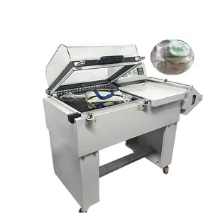 High speed heat seal shrink wrapping machine fully automatic POF film packing L sealing shrink wrapping machine