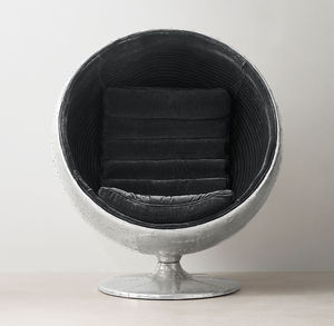 Sassanid Studio Handcrafted High Quality Aluminum Frame Modern Luxury Leisure Ball Swivel <strong>Chair</strong> - Product Image 2