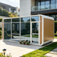 Maisonnette modulaire préfabriquée Apple Cabin, mini-villa portable pour complexes hôteliers, glamping, Airbnb, suites de jardin et projets de vie en plein air