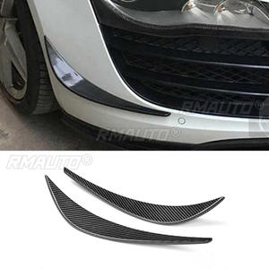 2 pièces de garnitures latérales de pare-chocs avant en fibre de carbone, canards, ailerons, spoiler pour Audi R8 2008 2009 2010 2011 2012 2013 2014 - Product Image 1