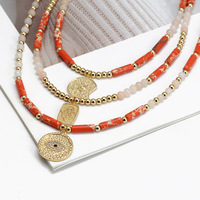 Kingcome – collier avec pendentif en forme d'oeil du diable et de cœur, Simple, pentagramme et ange maléfique
