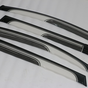 แผ่นบังแดดรถยนต์ KQD สำหรับ Nissan NP200 ปี 2008-2014 สีดำและสีขาว วัสดุ PMMA ติดตั้งด้วยเทป 3M - Product Image 5