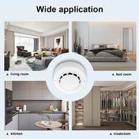 Détecteur de fumée Wi-Fi Tuya Home avec contrôle par application et batterie de secours