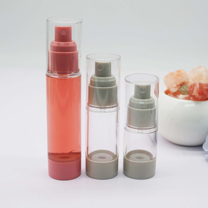 Bouteille de pulvérisation sans <span class=keywords><strong>air</strong></span> transparente crème sérum cosmétique bouteilles de pompe sans <span class=keywords><strong>air</strong></span> bouteille de pompe de pulvérisation rose bouteille de lotion pour les mains de marque privée - Product Image 2