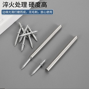 Vis en acier à double extrémité pour finition de carrelage, 100 pièces, pointe polie et nette, tige lisse pour fixation sans perçage sur plinthe - Product Image 5