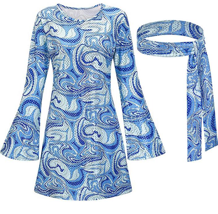 fancy dress flares Blue Fit And Flare Dress Cut Out