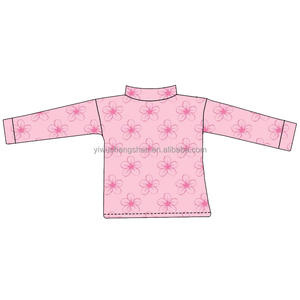 Vendita Calda Estiva Camicie Traforate per Bambini con Stampa Floreale e a Quadretti, Vendita all'Ingrosso di Top in Rete a Maniche Lunghe per Bambine - Product Image 4