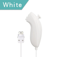 Nunchuck filaire courbé à la main pour la manette de jeu Nintendo Wii et accessoires pour la manette de jeu Wii