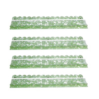 Ensemble de 4 supports de mahjong de luxe en acrylique de haute qualité – Excellent choix de cadeau pour le mahjong américain – Plusieurs tailles disponibles