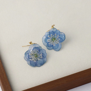 Bellissimi Accessori Creativi, Dolci <span class=keywords><strong>Orecchini</strong></span> Artigianali con Fiori Secchi per Donne - Product Image 4