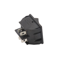 Interrupteur à bascule 6 broches marche/arrêt 10A 250VAC / 16A 125VAC, en plastique noir, à fixation sur panneau, pour bateau, appareils électroménagers et automobile