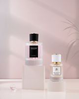 Bouteilles de parfum en verre vides claires de haute qualité Design de luxe rond en gros 30ml 100ml étanche pour diffuseur