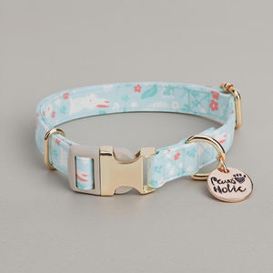 Venta al por mayor personalizado collar de perro elegante diseño moderno de lujo estilo duradero impreso suave algodón personalizado OEM ODM Malasia - Product Image 1