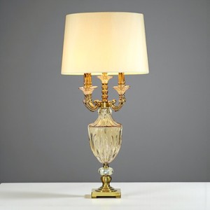 Trọng lượng nhẹ OEM ODM đơn giản dẫn đèn thủy tinh với vải Bìa 4 + 1 cánh tay 180m Kích thước nến đèn - Product Image 5