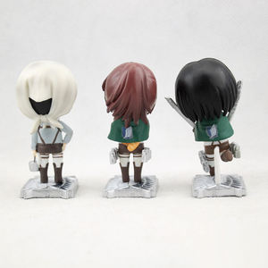 Venta caliente 6mini figura dollst personalizado OME PU juguetes de vinilo pvc <span class=keywords><strong>ataque</strong></span> en Titán MINI juguetes anime figura de acción - Product Image 5