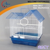 Cage d'élevage professionnelle pour oiseaux et animaux de compagnie, petite, 47x47x93cm, avec plateau en plastique écologique, utilisation intérieure/extérieure, en fer coloré