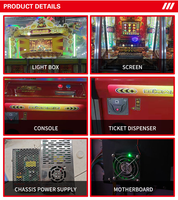 SOONUOO MAGIC FORTUNE GODS Coin Pusher Machine Arcade Game Commercial Indoor Use 110/220V Power Multiple Players Family