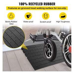 Rampa de Goma Reciclada para Ruedas Pequeñas, para Uso en Interiores y Exteriores, con Capacidad de 15 kg, Diseñada para Robots Aspiradores y Sillas de Ruedas - Product Image 4