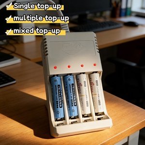 Caricabatterie Intelligente per <span class=keywords><strong>Batterie</strong></span> <span class=keywords><strong>Ricaricabili</strong></span> <span class=keywords><strong>AA</strong></span> AAA con Indicatore di Ricarica Rapida e Display LED, Caricabatterie per Droni - Product Image 6
