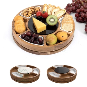 Tabla de quesos de bambú personalizada para viajes y picnics - Product Image 3