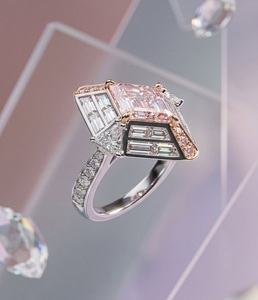 Anillo de Compromiso con Diamante Cultivado en Laboratorio, Corte Asscher Brillante, para Mujer, Oro Amarillo, Blanco o Rosa Sólido de 9K, 10K, 14K, 18K, para Boda o Aniversario - Product Image 3
