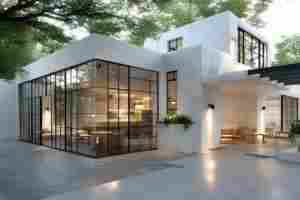 الأكثر شعبية في المصنع عزل حراري أسود أمامي باب فرنسي مزدوج لفندق مدخل شقة - Product Image 3